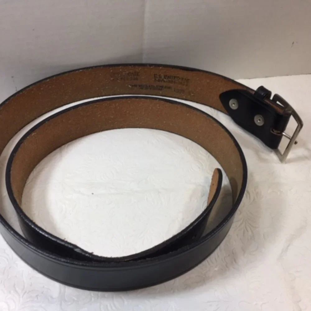 Union Made Top Grain Leather Black Belt US Uniforms Size 50